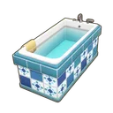 Blue Mosaic Porcelain Bathtub icon