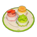 Fruity Rice Cake Trio dish icon