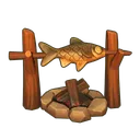 Golden Savanna Campfire Fish Rack icon