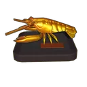 Golden Spiny Blind Lobster Statue icon