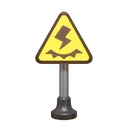 Lightning Warning Sign icon