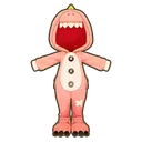 Pink Snooze Dinosaur Onesie icon