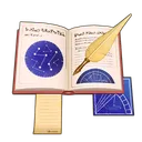 Quill Pen & Astrology Book icon