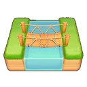 Simple Wooden Suspension Bridge icon