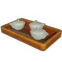 White Porcelain Lotus Tea Set icon