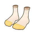 White with Yellow Toe Socks icon