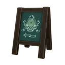 Wooden A-Frame Chalkboard icon