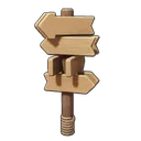 Wooden Crossroads Signpost icon