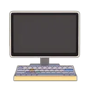 Yellow & White Desktop PC icon
